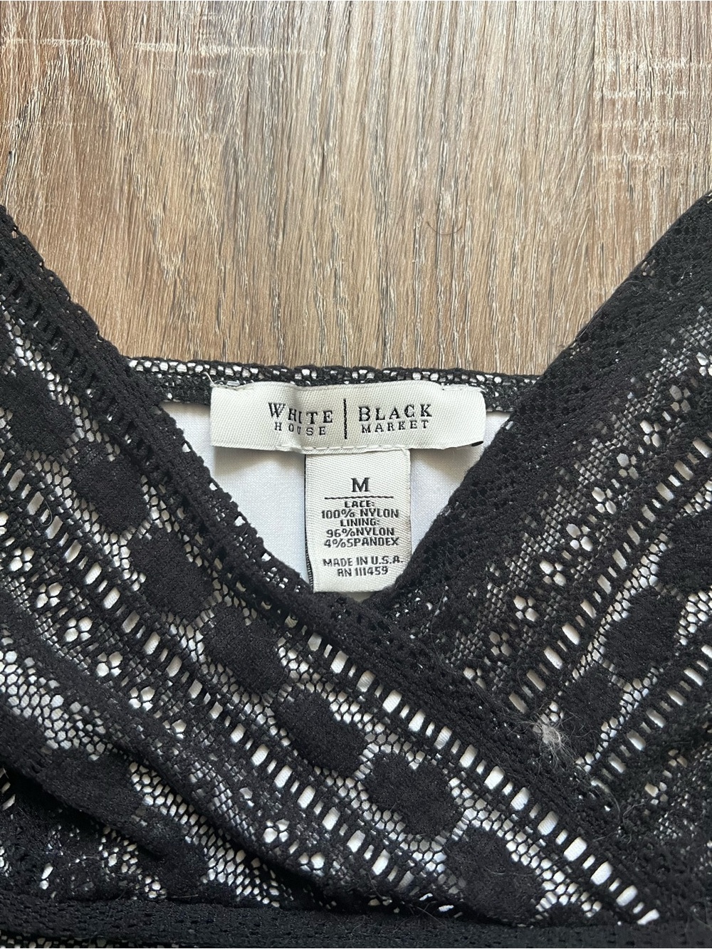 White House Black Market Black Lace Camisole - Picture 3 of 6